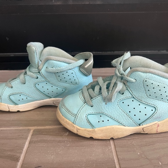 Nike Air Jordan V6 Retro Pantone Still Blue 645127-407 Toddler 9c - Picture 2 of 8